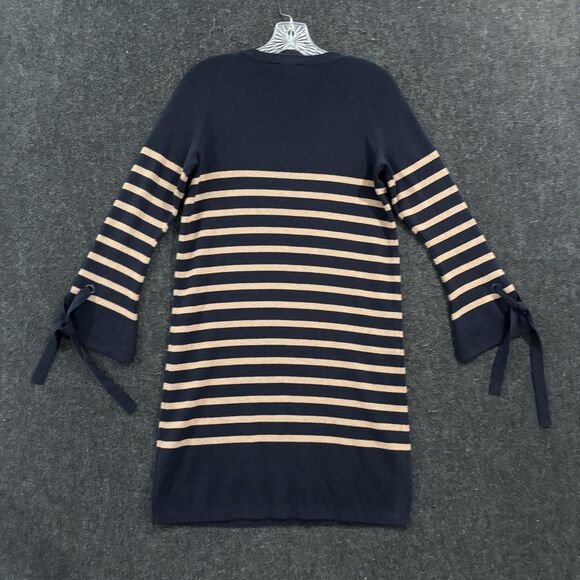 Joules Brianne Tunic Dress Women's 6 Navy Camel Striped Knitted Knitwear - Picture 3 of 9